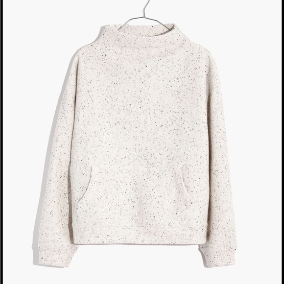 Womens Madewell Donegal Mockneck Side button Sweatshirt size Large - Picture 3 of 11